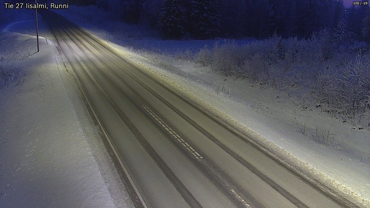 Weather Camera Image Road 27 Iisalmi, Runni, Iisalmi, Pohjois-Savo