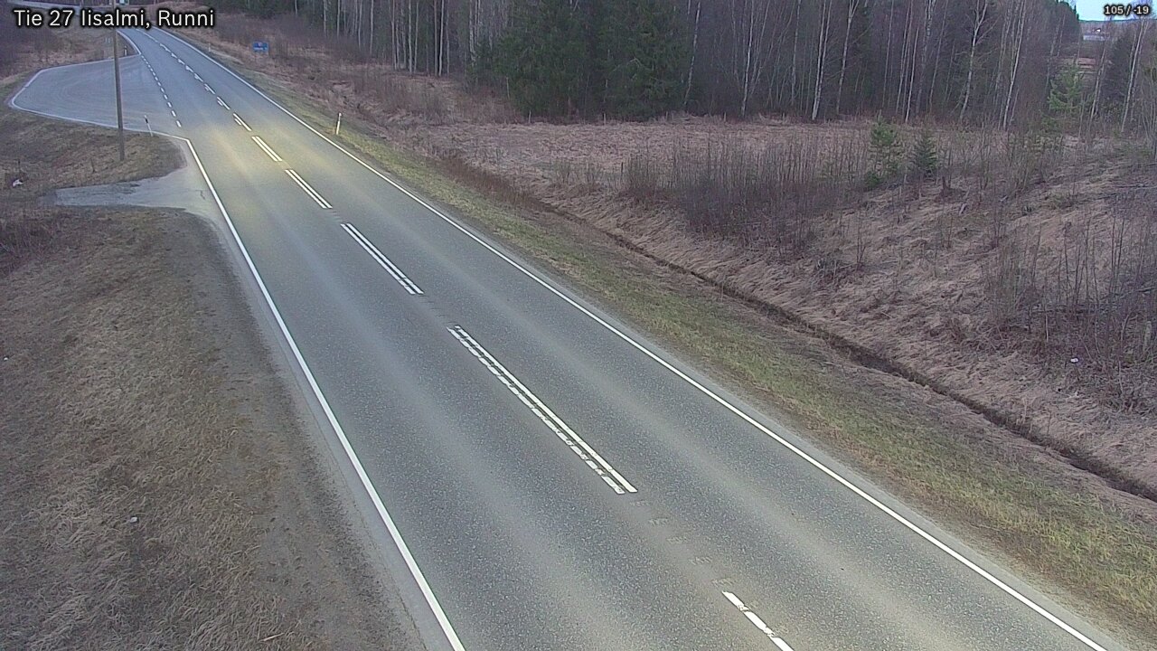 Weather Camera Image Road 27 Iisalmi, Runni, Iisalmi, Pohjois-Savo