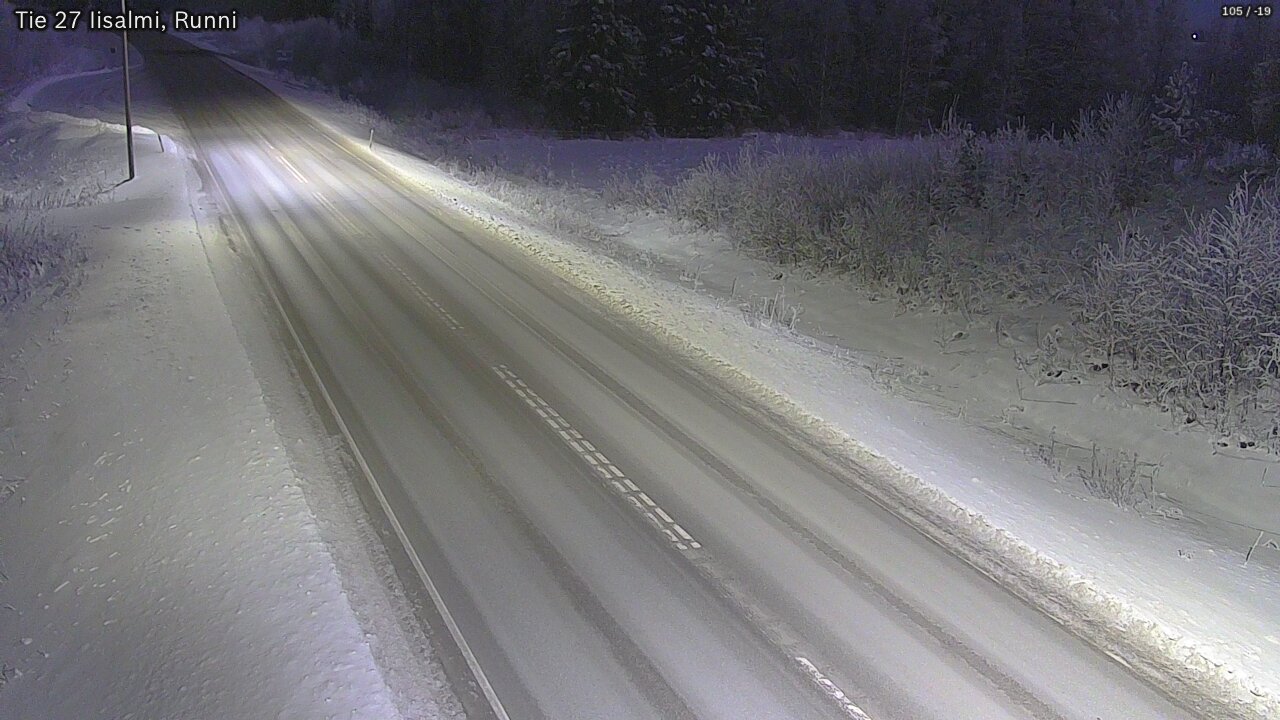Weather Camera Image Väg 27 Idensalmi, Runni, Iisalmi, Pohjois-Savo