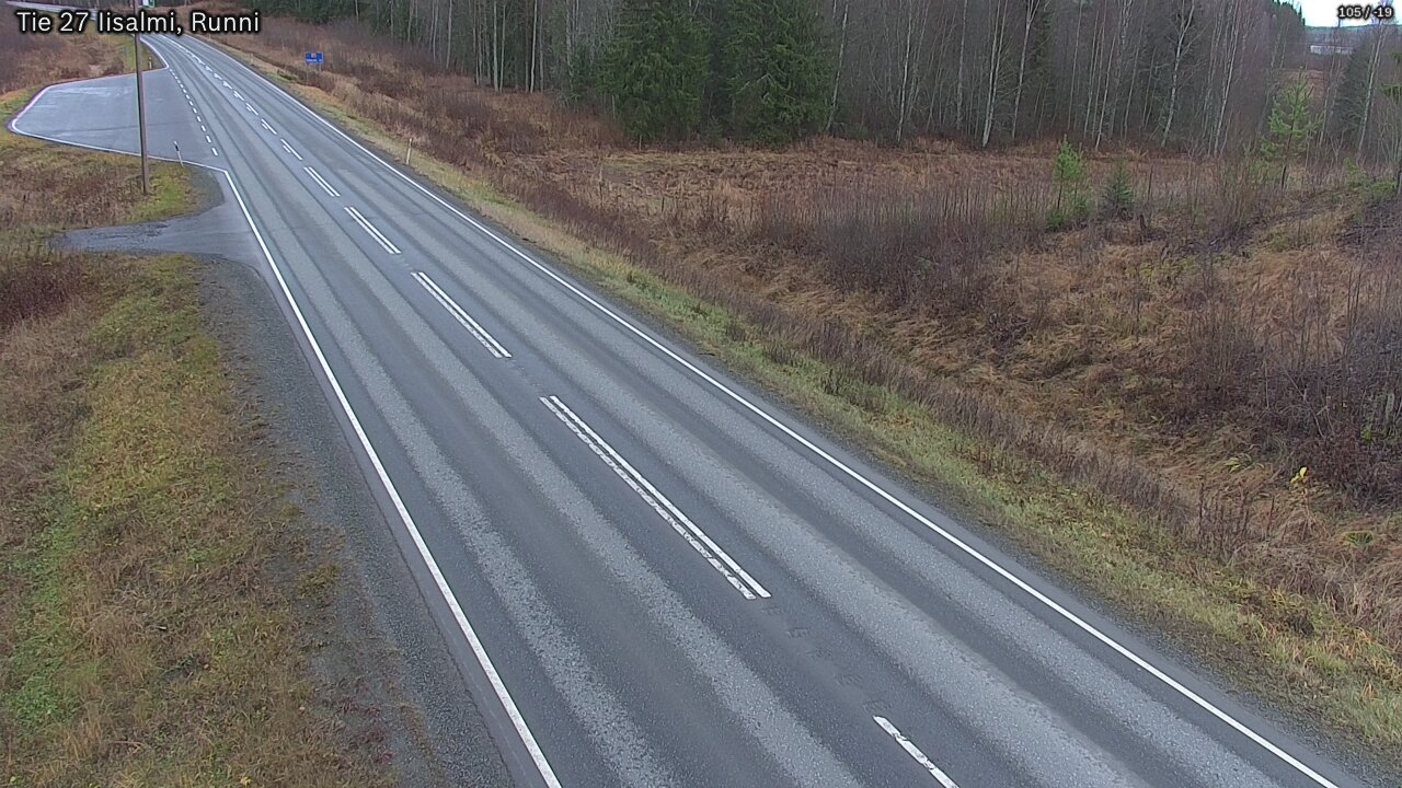 Weather Camera Image Väg 27 Idensalmi, Runni, Iisalmi, Pohjois-Savo