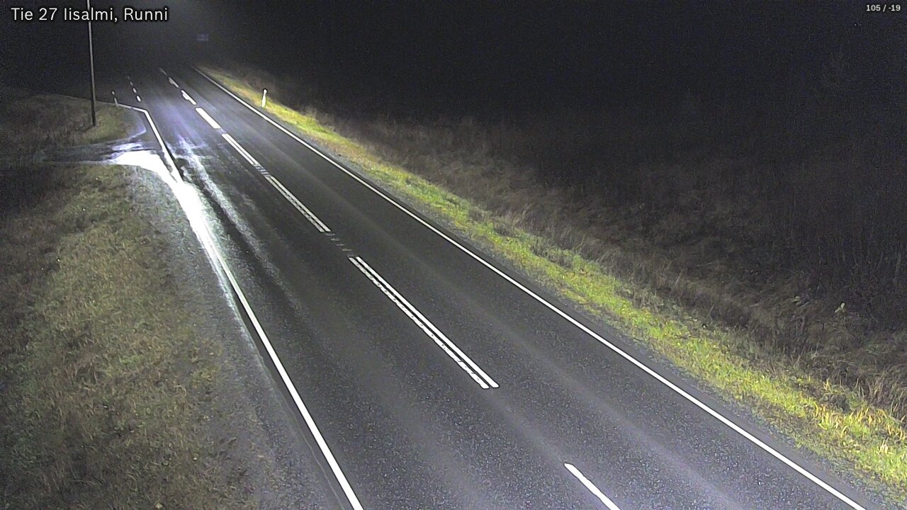 Weather Camera Image Road 27 Iisalmi, Runni, Iisalmi, Pohjois-Savo