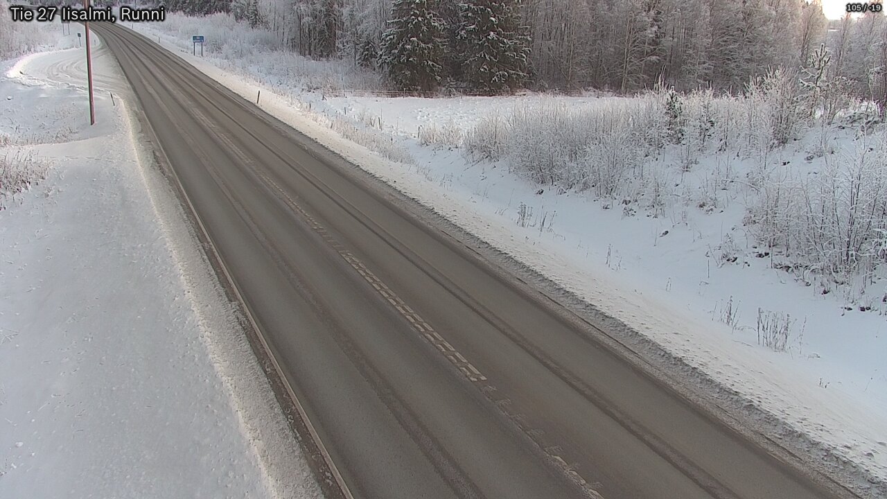 Weather Camera Image Road 27 Iisalmi, Runni, Iisalmi, Pohjois-Savo