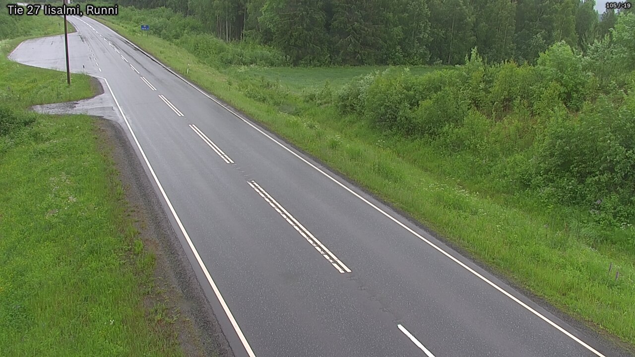 Weather Camera Image Väg 27 Idensalmi, Runni, Iisalmi, Pohjois-Savo