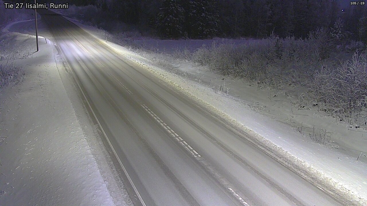 Weather Camera Image Väg 27 Idensalmi, Runni, Iisalmi, Pohjois-Savo