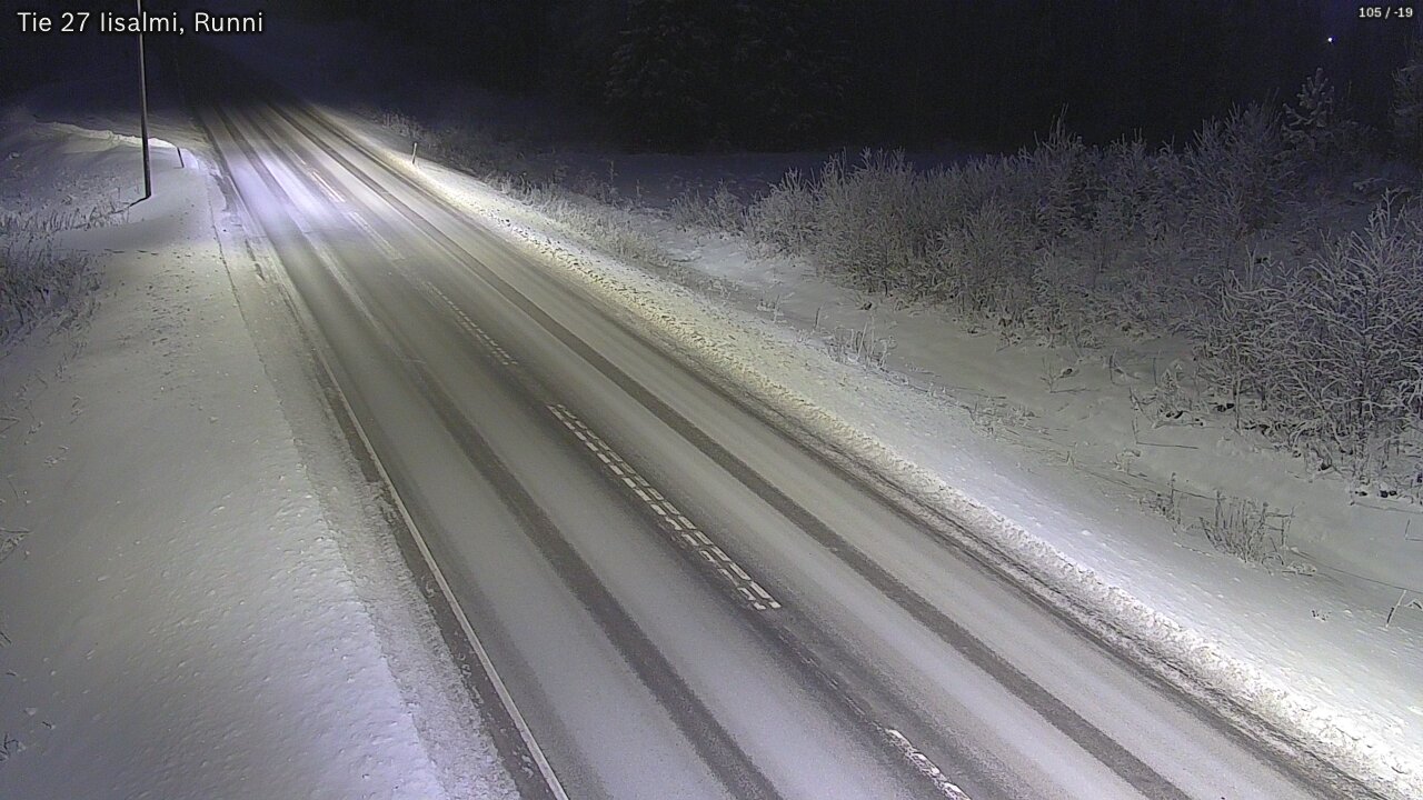 Weather Camera Image Road 27 Iisalmi, Runni, Iisalmi, Pohjois-Savo