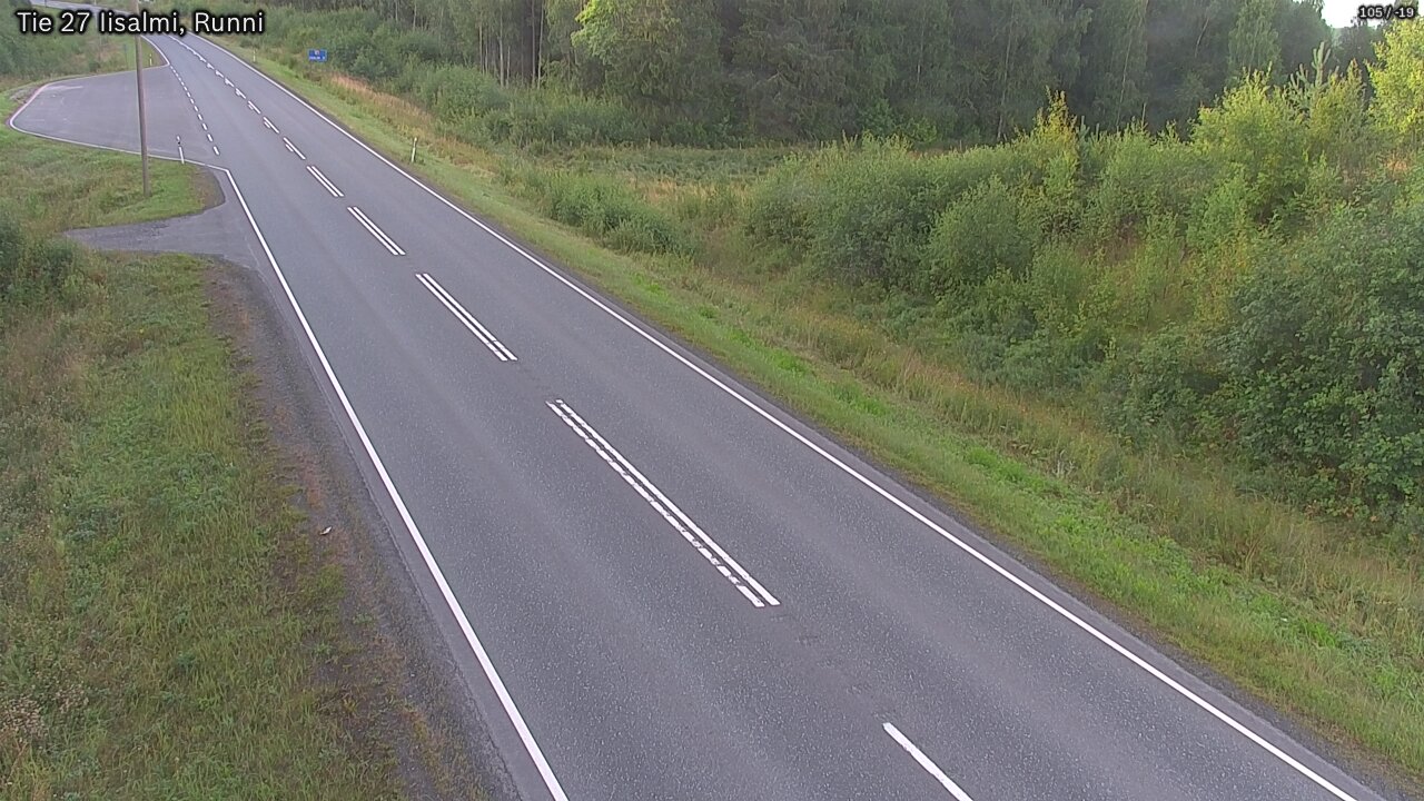 Weather Camera Image Road 27 Iisalmi, Runni, Iisalmi, Pohjois-Savo
