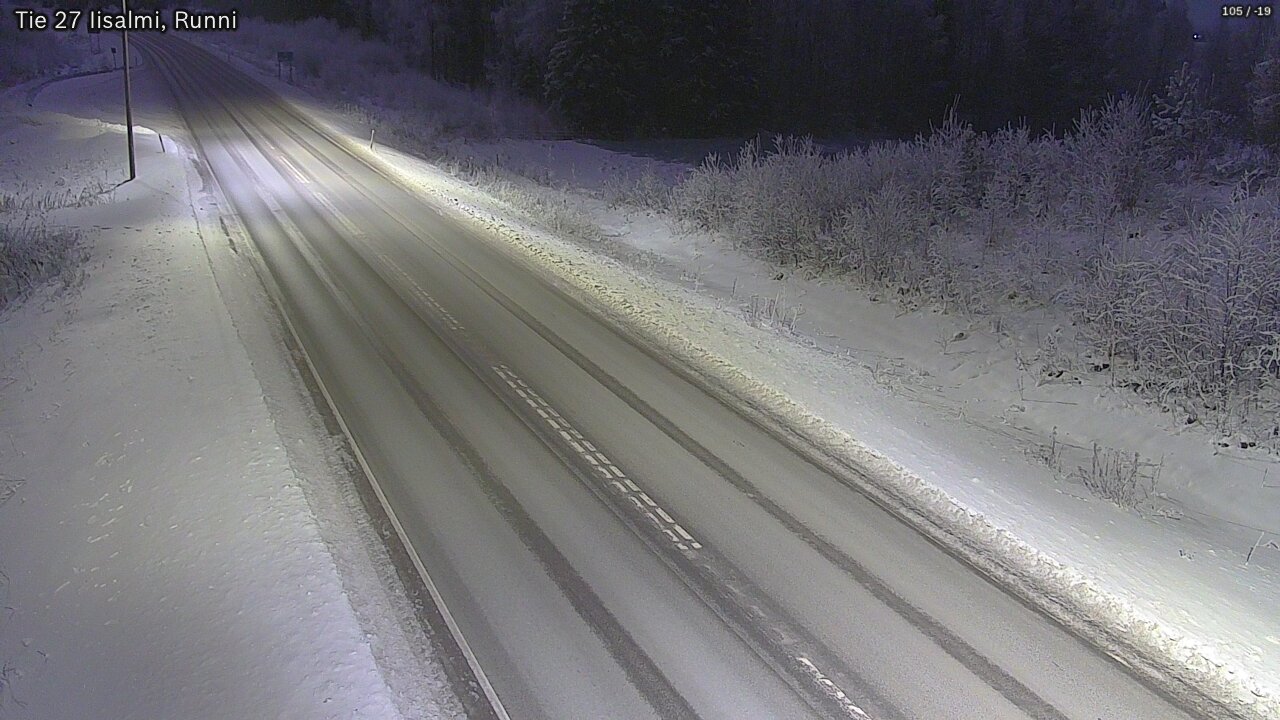 Weather Camera Image Road 27 Iisalmi, Runni, Iisalmi, Pohjois-Savo