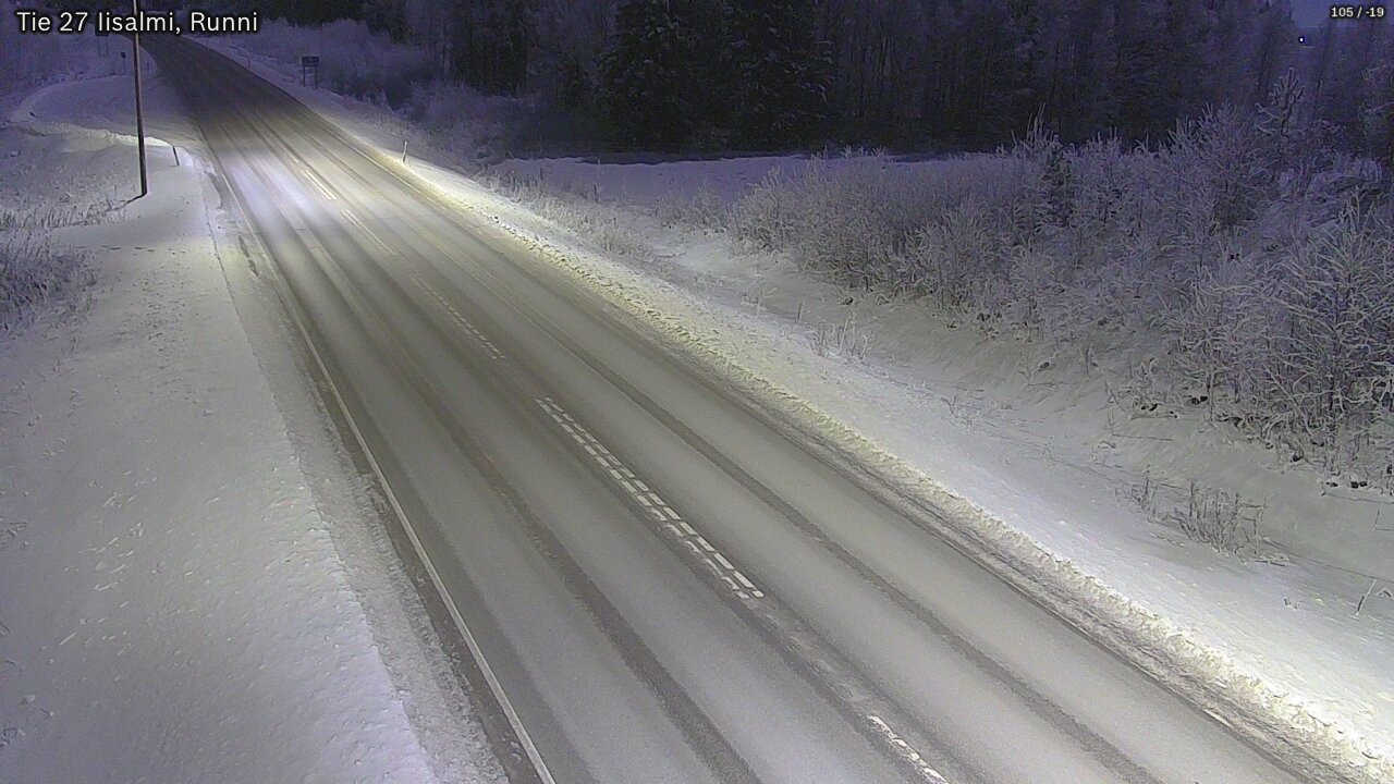 Weather Camera Image Road 27 Iisalmi, Runni, Iisalmi, Pohjois-Savo