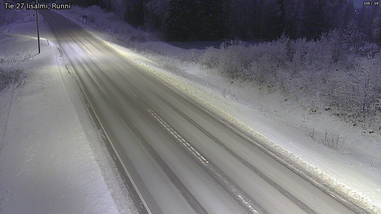 Weather Camera Image Road 27 Iisalmi, Runni, Iisalmi, Pohjois-Savo