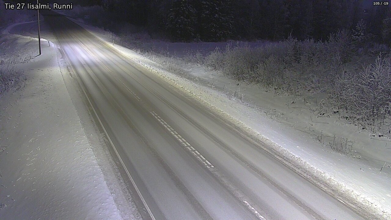 Weather Camera Image Väg 27 Idensalmi, Runni, Iisalmi, Pohjois-Savo