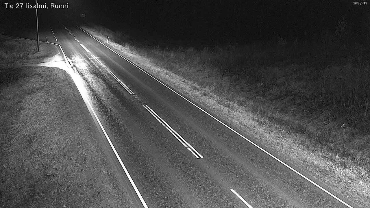Weather Camera Image Road 27 Iisalmi, Runni, Iisalmi, Pohjois-Savo