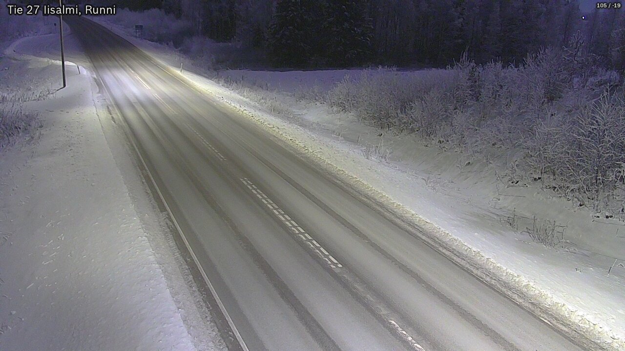 Weather Camera Image Road 27 Iisalmi, Runni, Iisalmi, Pohjois-Savo
