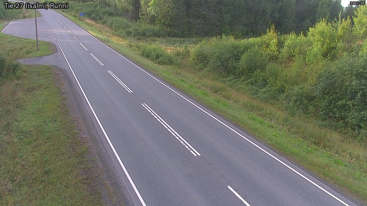 Weather Camera Image Road 27 Iisalmi, Runni, Iisalmi, Pohjois-Savo