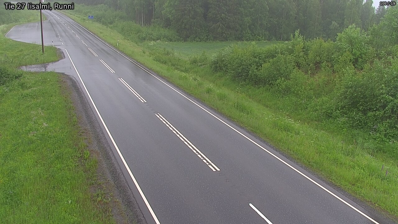 Weather Camera Image Väg 27 Idensalmi, Runni, Iisalmi, Pohjois-Savo