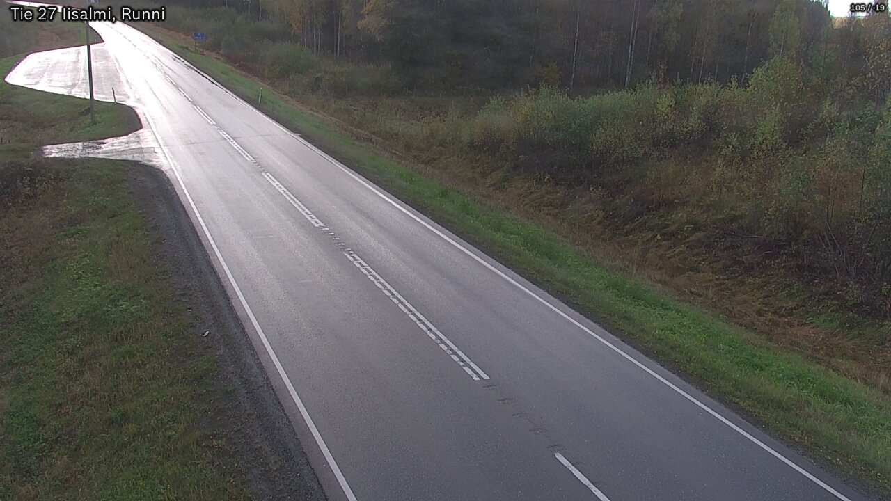 Weather Camera Image Road 27 Iisalmi, Runni, Iisalmi, Pohjois-Savo
