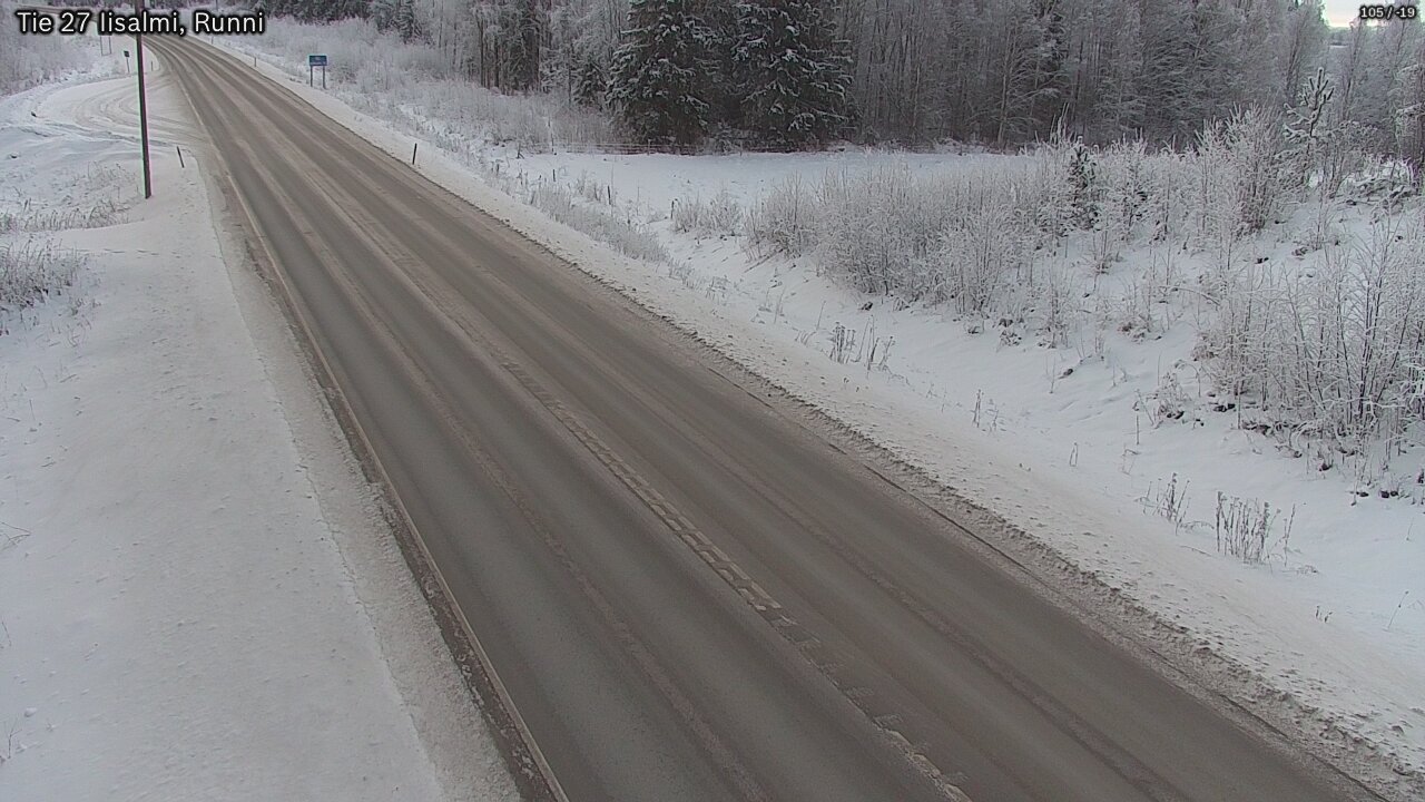 Weather Camera Image Road 27 Iisalmi, Runni, Iisalmi, Pohjois-Savo