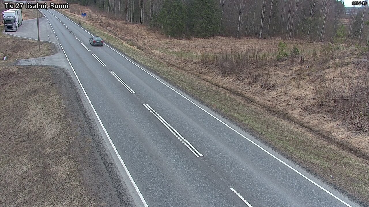 Weather Camera Image Väg 27 Idensalmi, Runni, Iisalmi, Pohjois-Savo