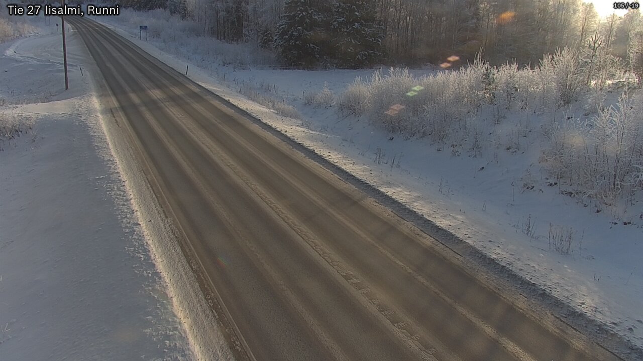 Weather Camera Image Road 27 Iisalmi, Runni, Iisalmi, Pohjois-Savo