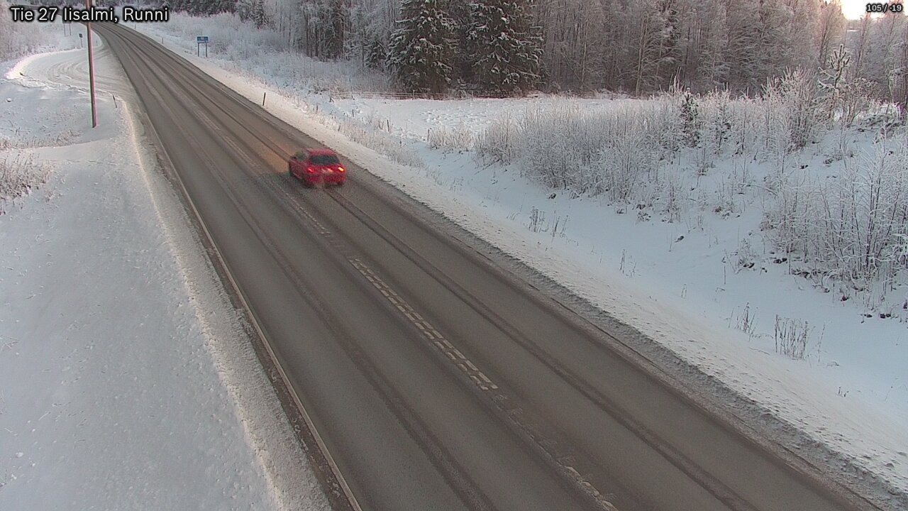 Weather Camera Image Road 27 Iisalmi, Runni, Iisalmi, Pohjois-Savo