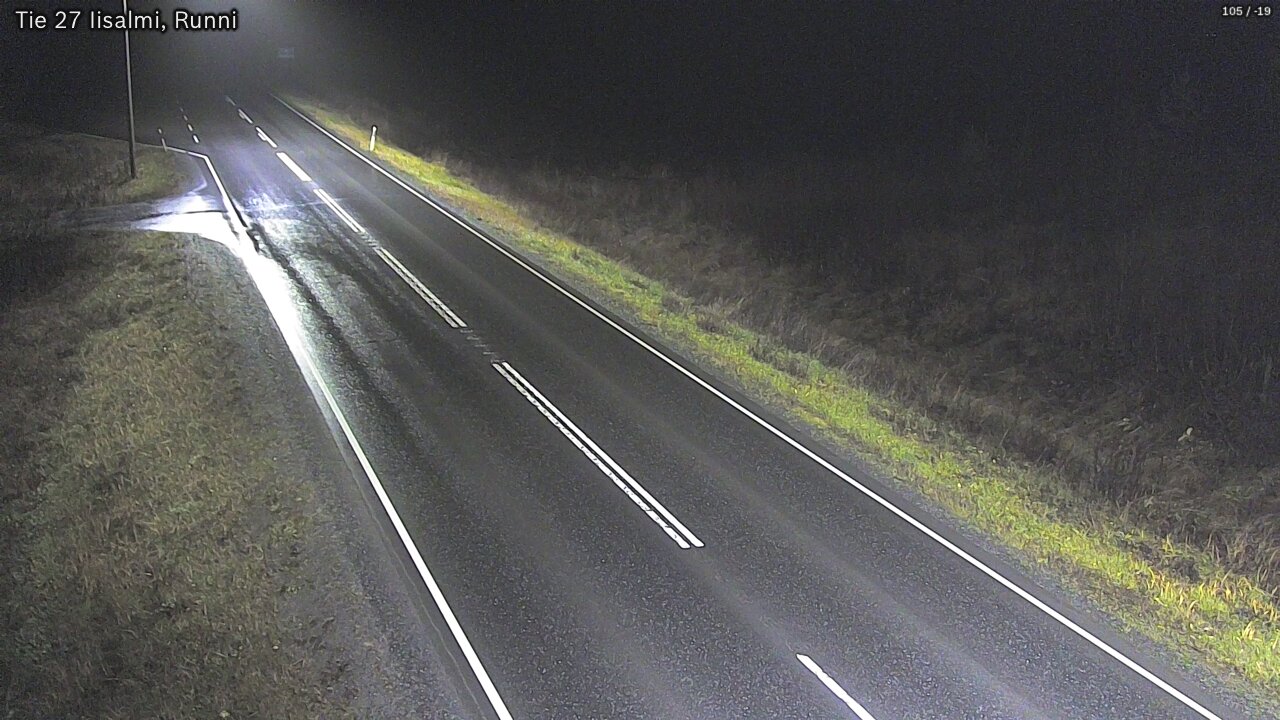 Weather Camera Image Road 27 Iisalmi, Runni, Iisalmi, Pohjois-Savo
