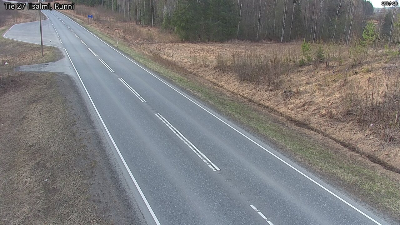 Weather Camera Image Road 27 Iisalmi, Runni, Iisalmi, Pohjois-Savo