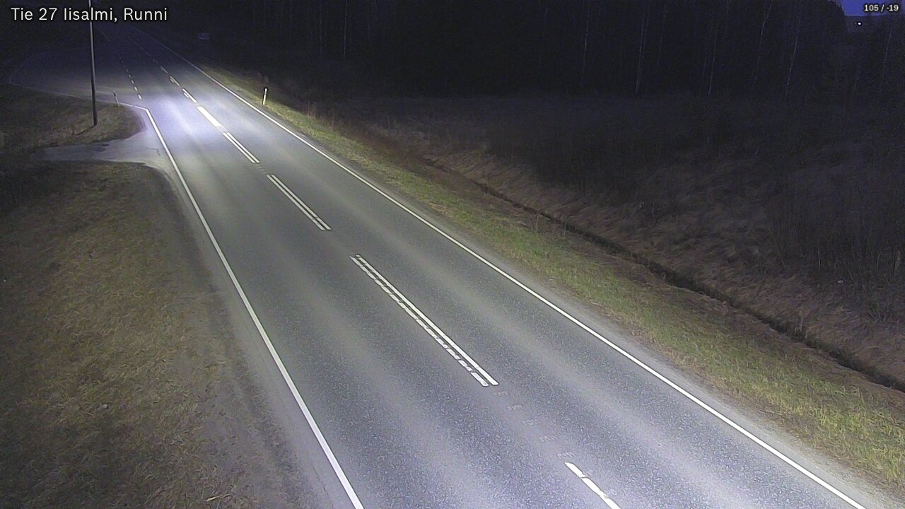Weather Camera Image Road 27 Iisalmi, Runni, Iisalmi, Pohjois-Savo
