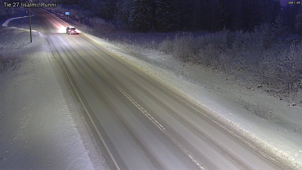 Weather Camera Image Väg 27 Idensalmi, Runni, Iisalmi, Pohjois-Savo