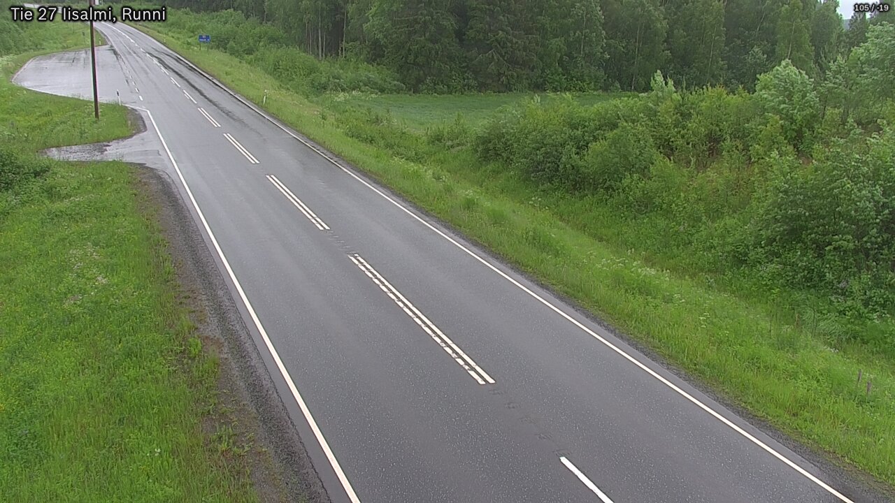 Weather Camera Image Väg 27 Idensalmi, Runni, Iisalmi, Pohjois-Savo