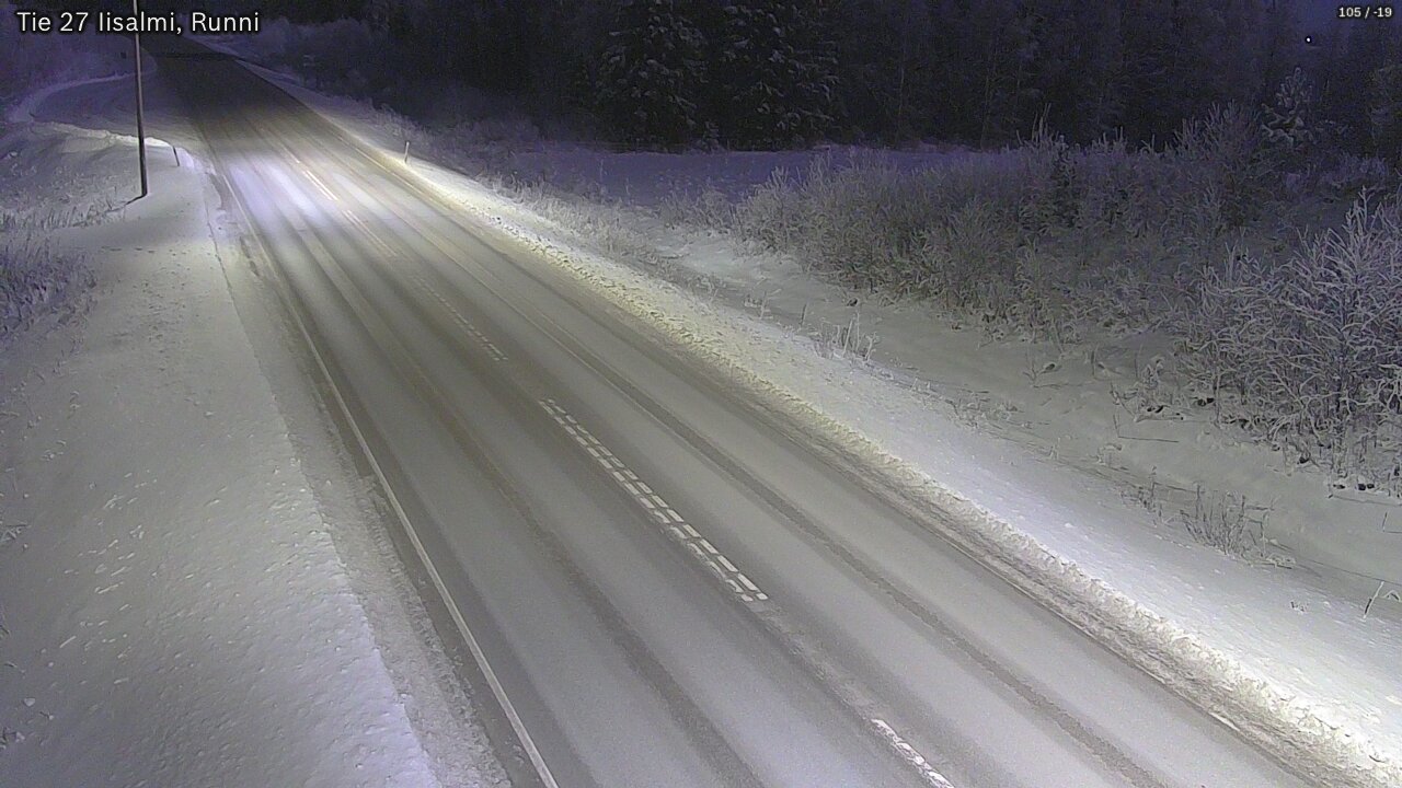 Weather Camera Image Väg 27 Idensalmi, Runni, Iisalmi, Pohjois-Savo