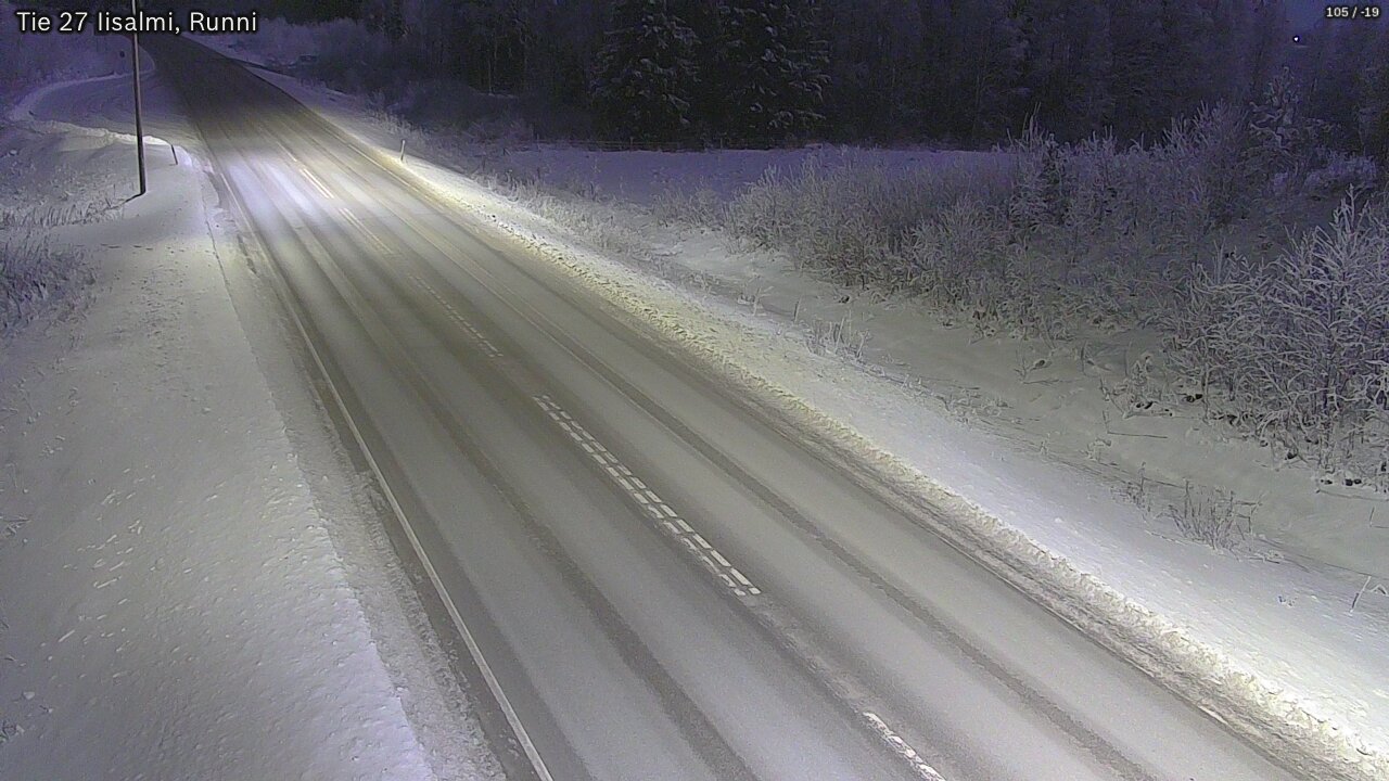 Weather Camera Image Road 27 Iisalmi, Runni, Iisalmi, Pohjois-Savo