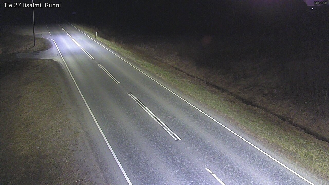 Weather Camera Image Road 27 Iisalmi, Runni, Iisalmi, Pohjois-Savo
