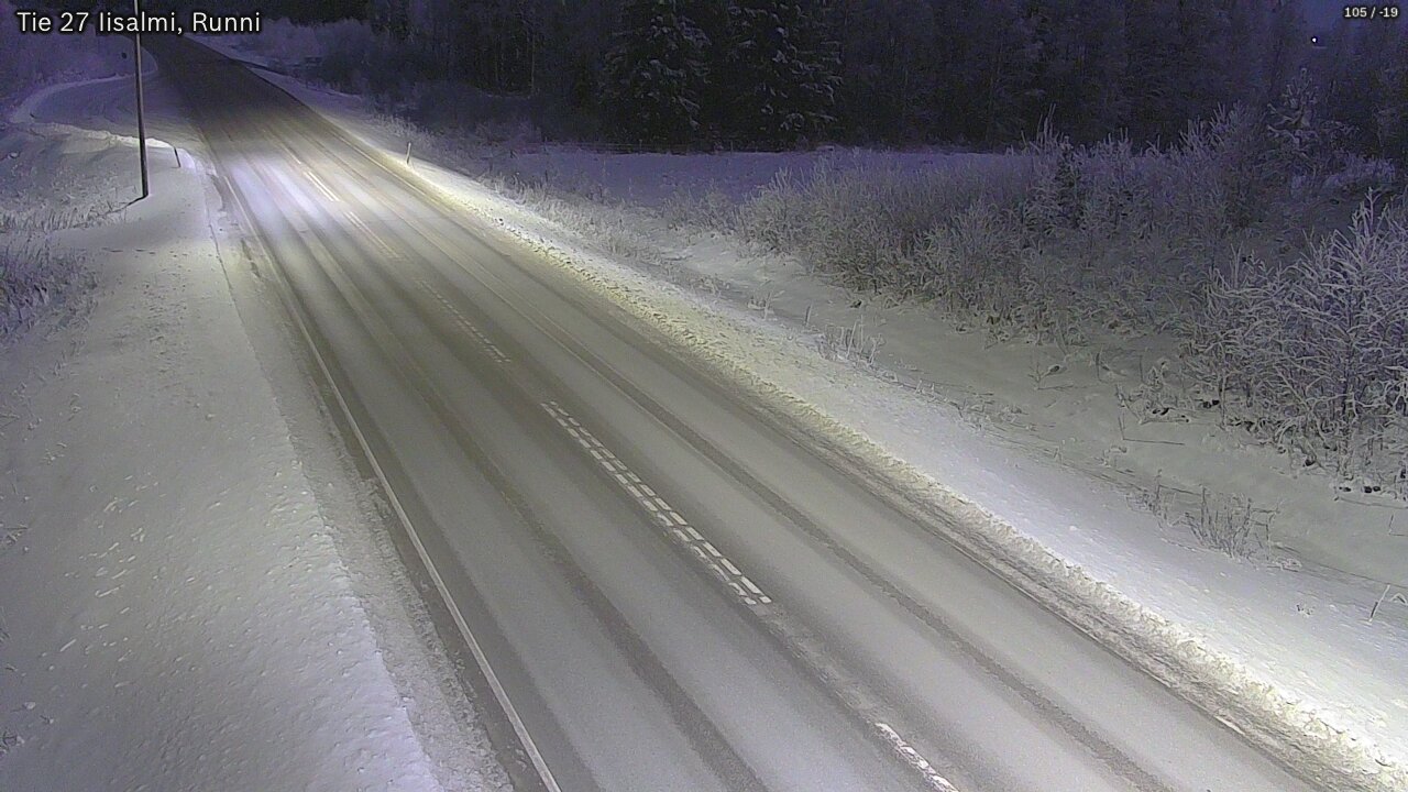 Weather Camera Image Road 27 Iisalmi, Runni, Iisalmi, Pohjois-Savo