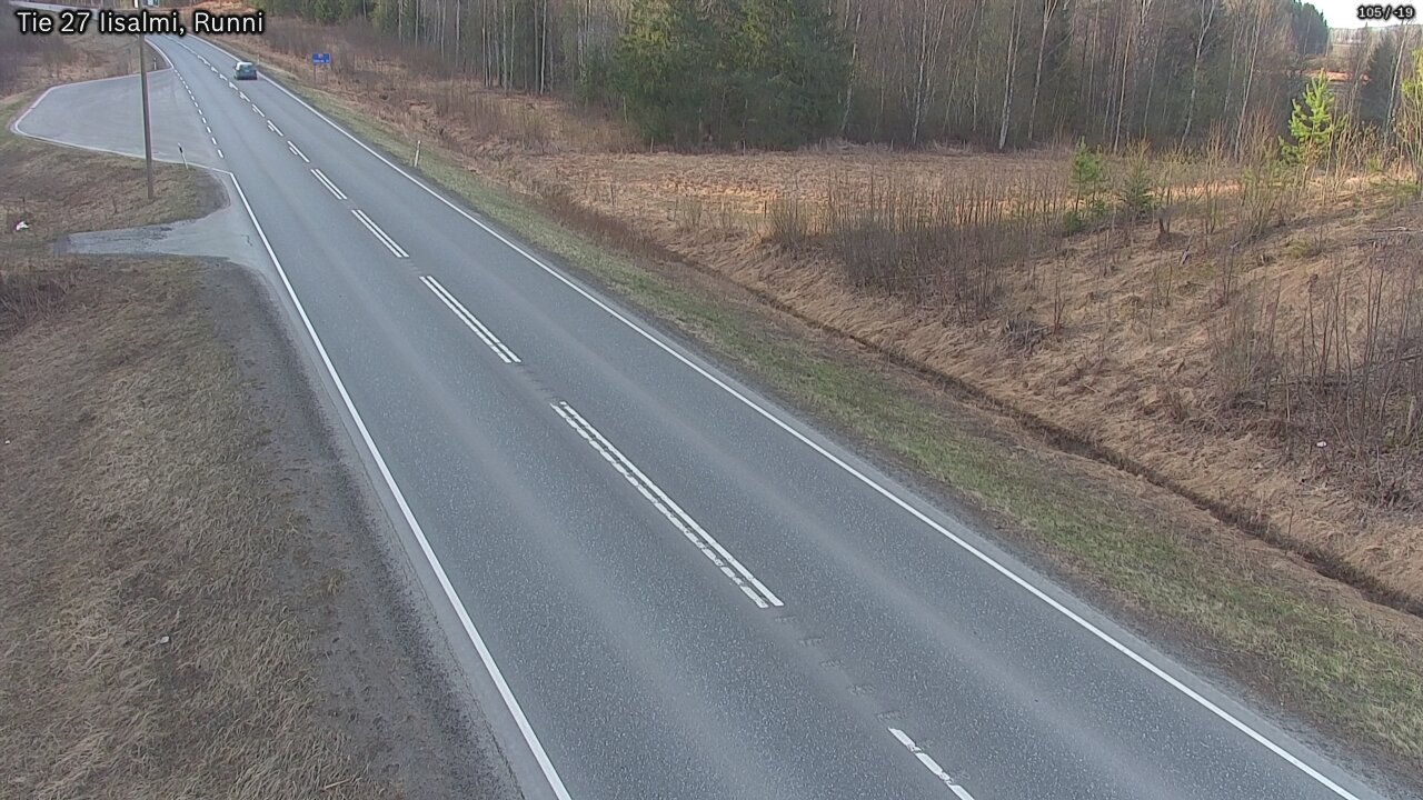 Weather Camera Image Road 27 Iisalmi, Runni, Iisalmi, Pohjois-Savo