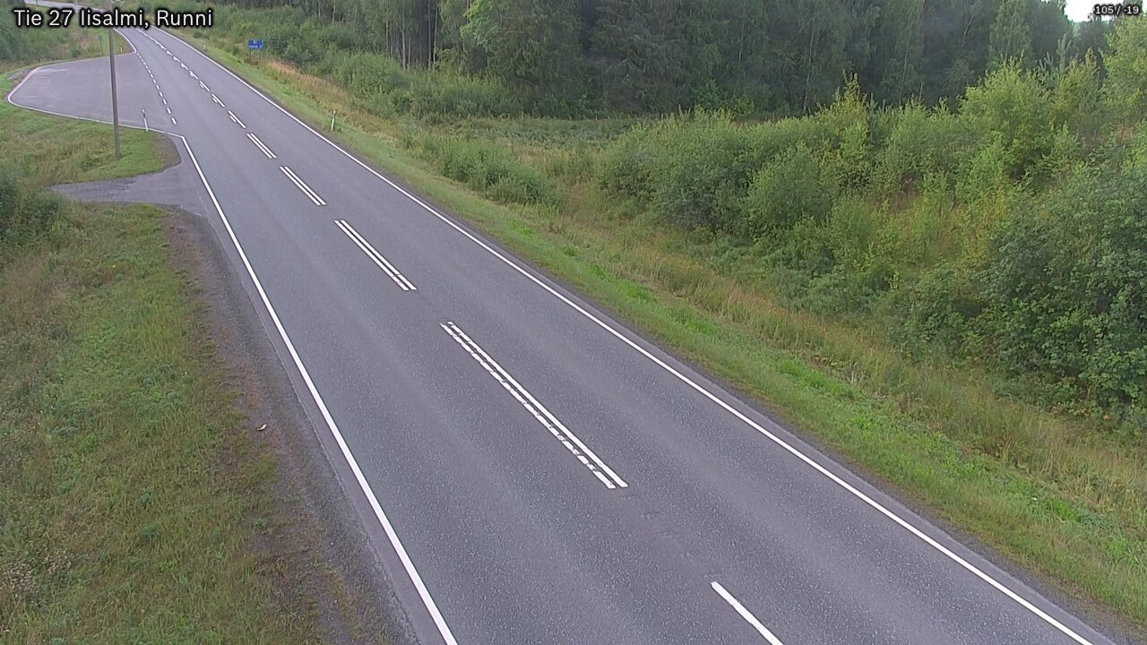 Weather Camera Image Road 27 Iisalmi, Runni, Iisalmi, Pohjois-Savo