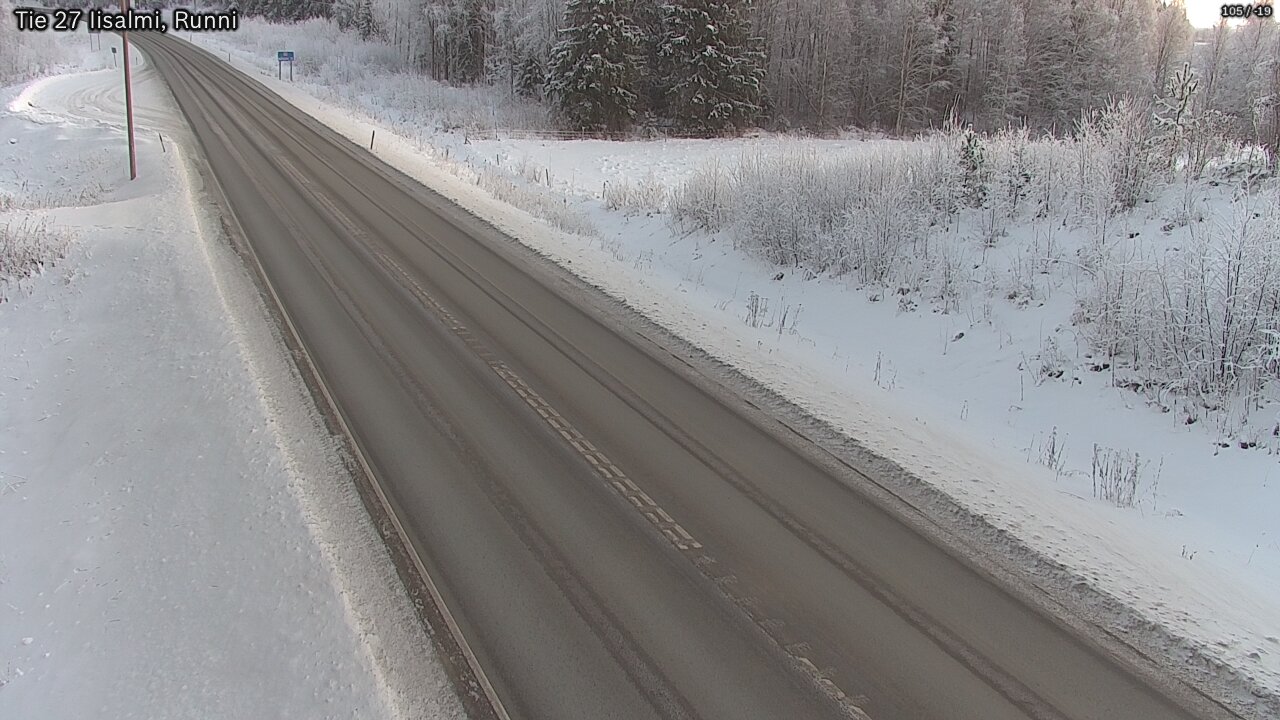 Weather Camera Image Road 27 Iisalmi, Runni, Iisalmi, Pohjois-Savo