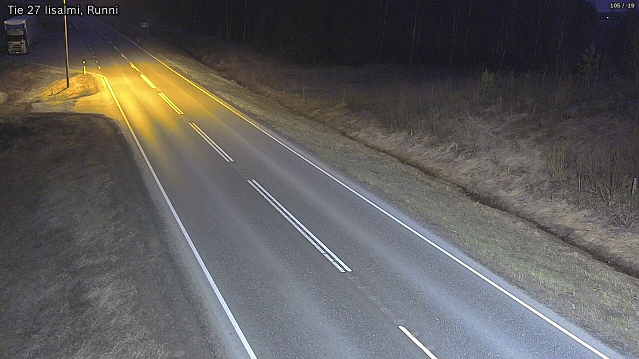 Weather Camera Image Road 27 Iisalmi, Runni, Iisalmi, Pohjois-Savo