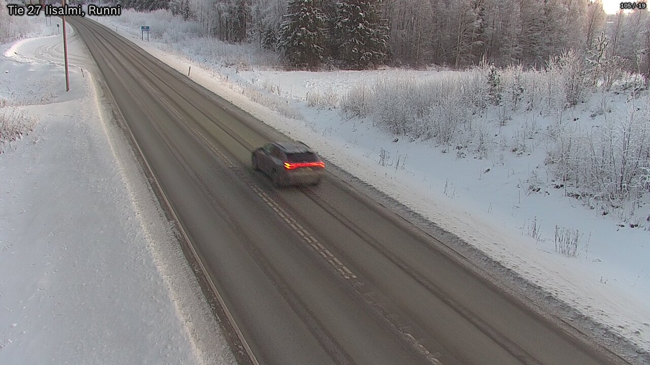 Weather Camera Image Road 27 Iisalmi, Runni, Iisalmi, Pohjois-Savo