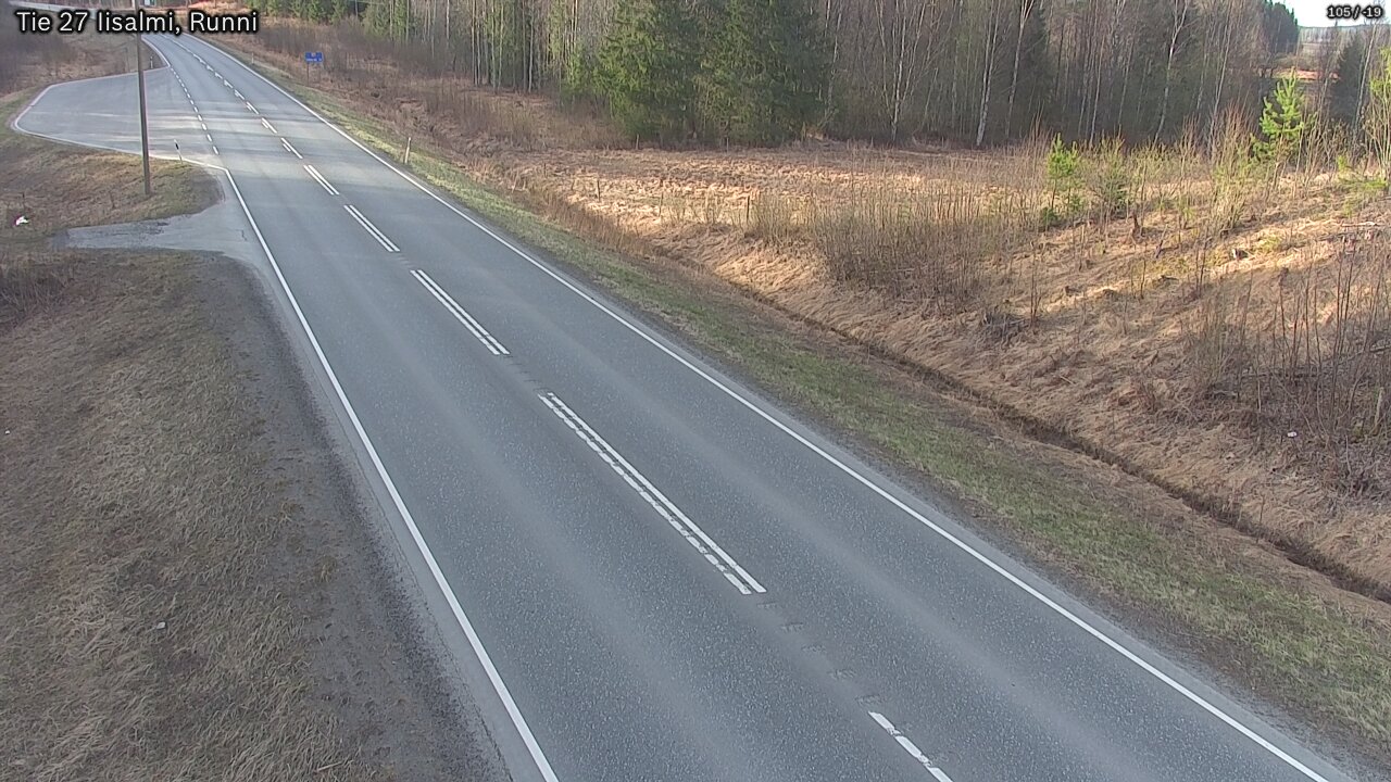 Weather Camera Image Road 27 Iisalmi, Runni, Iisalmi, Pohjois-Savo
