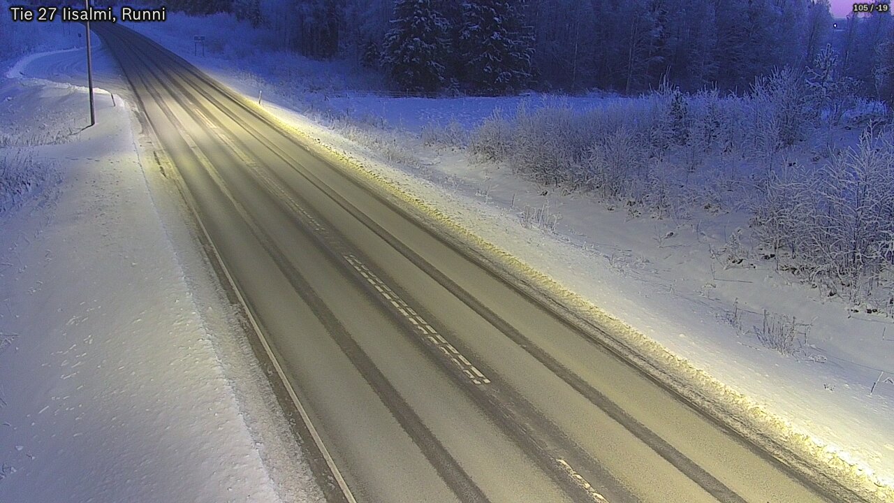 Weather Camera Image Road 27 Iisalmi, Runni, Iisalmi, Pohjois-Savo