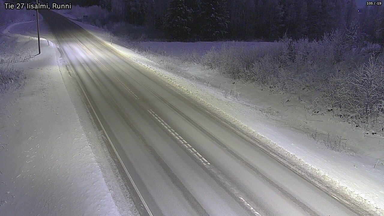 Weather Camera Image Road 27 Iisalmi, Runni, Iisalmi, Pohjois-Savo