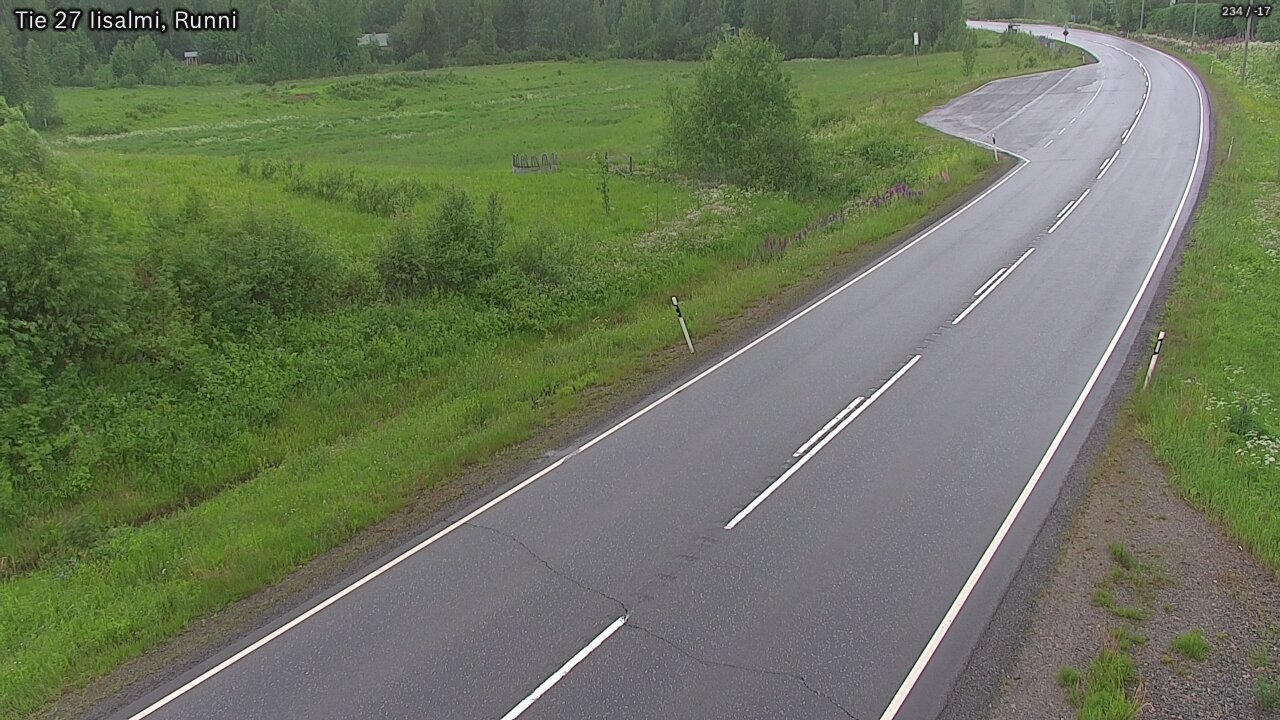 Weather Camera Image Road 27 Iisalmi, Runni, Iisalmi, Pohjois-Savo