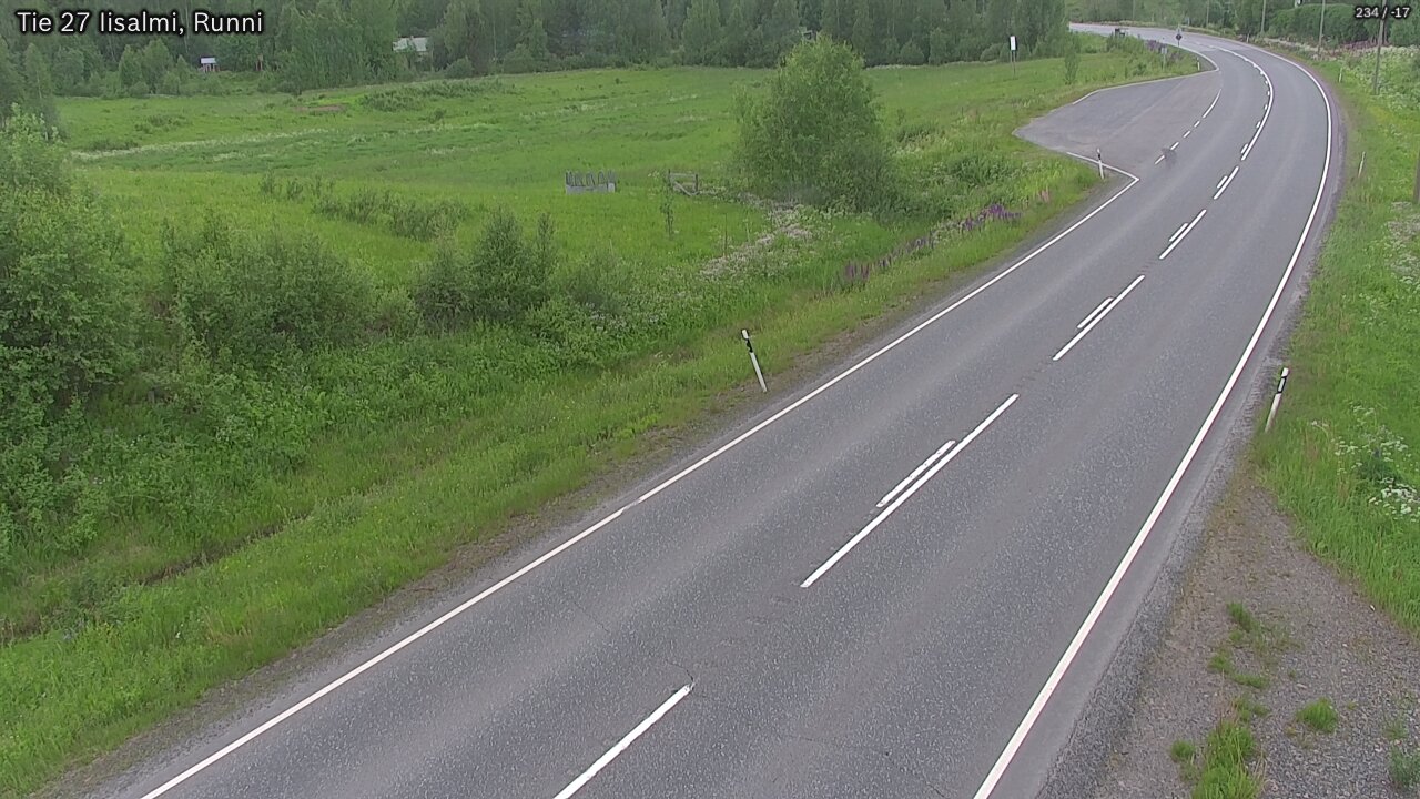 Weather Camera Image Road 27 Iisalmi, Runni, Iisalmi, Pohjois-Savo
