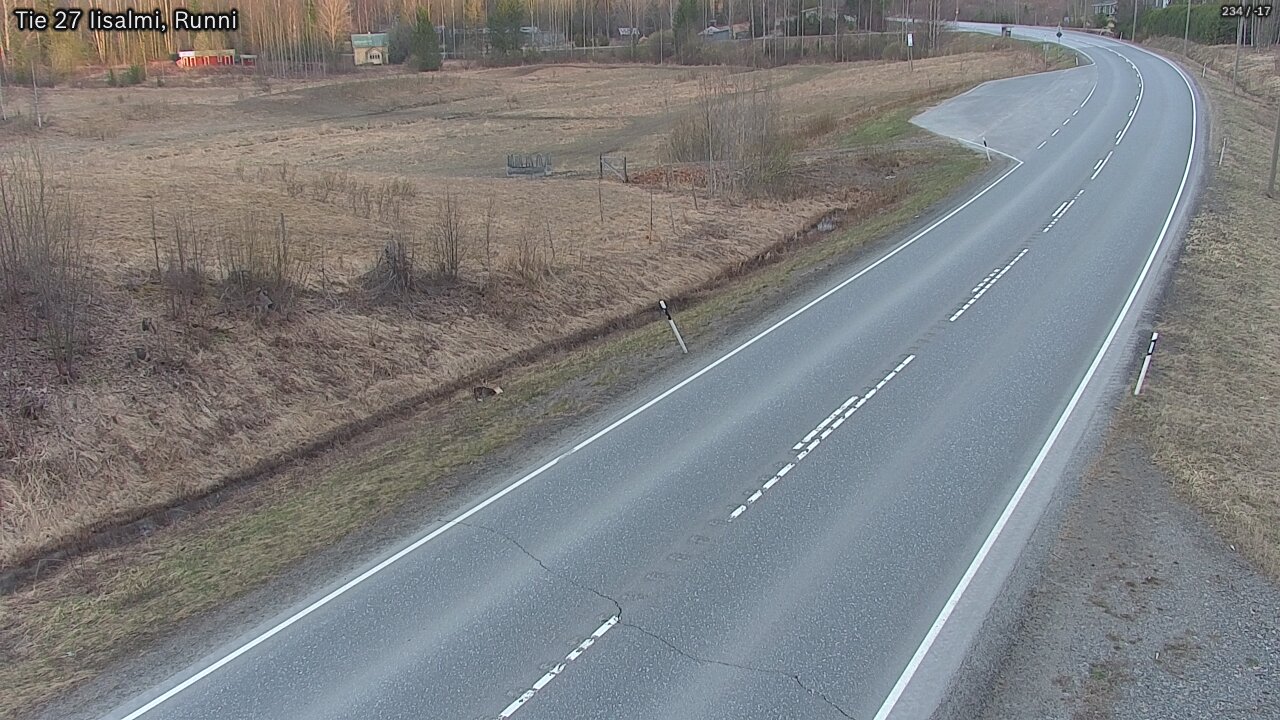 Weather Camera Image Väg 27 Idensalmi, Runni, Iisalmi, Pohjois-Savo