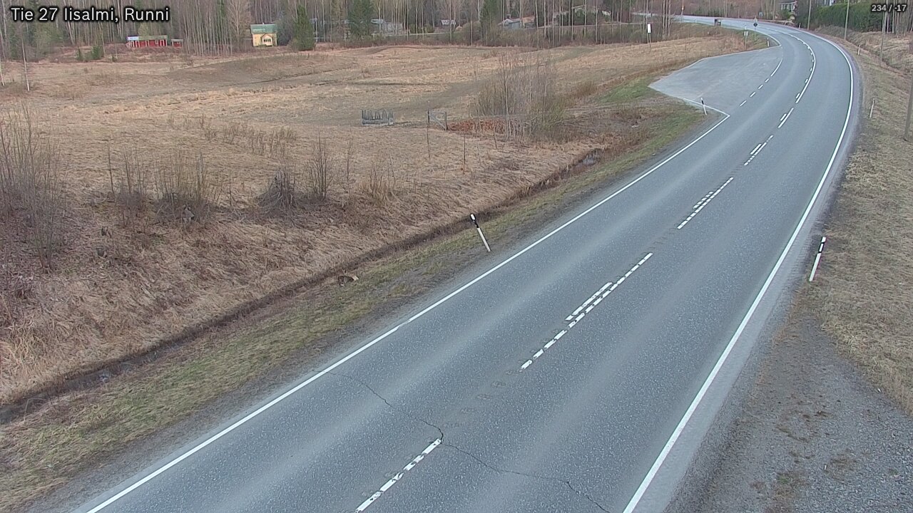 Weather Camera Image Väg 27 Idensalmi, Runni, Iisalmi, Pohjois-Savo