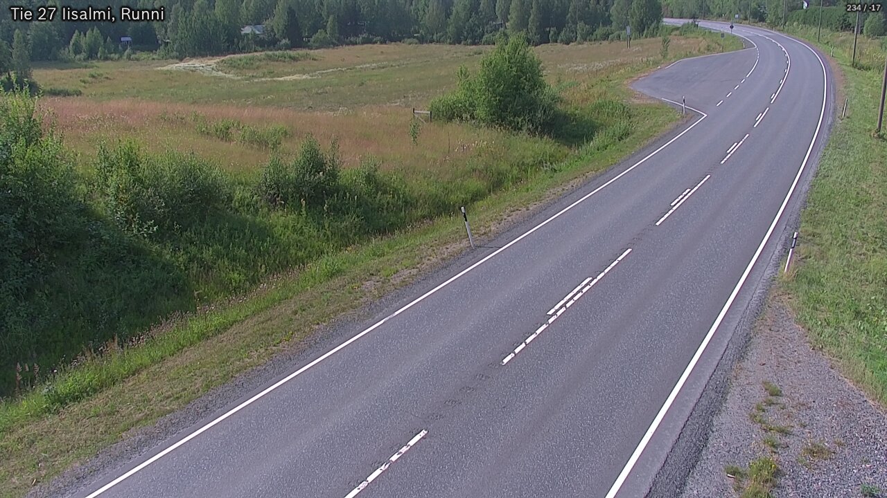 Weather Camera Image Road 27 Iisalmi, Runni, Iisalmi, Pohjois-Savo