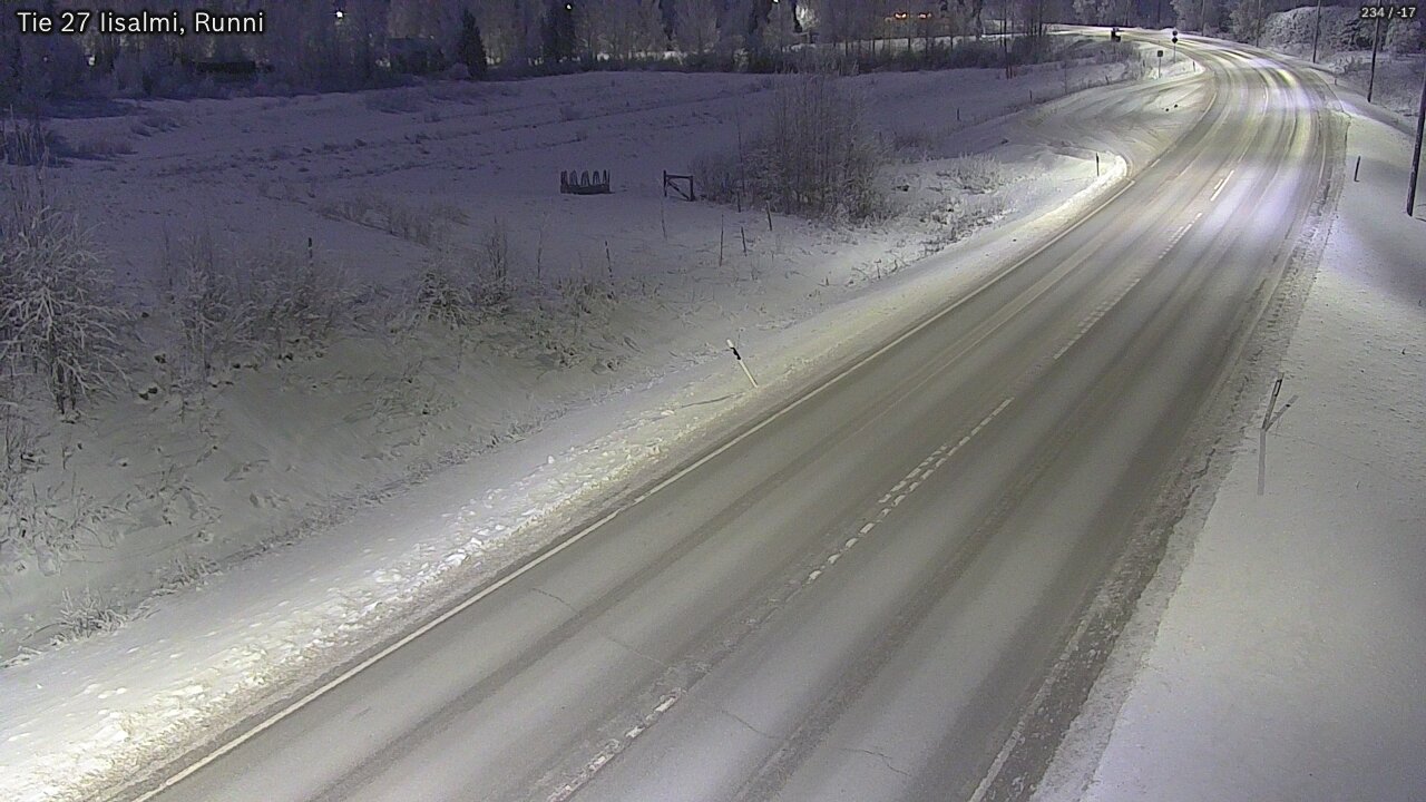 Weather Camera Image Road 27 Iisalmi, Runni, Iisalmi, Pohjois-Savo