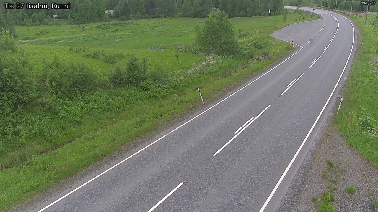 Weather Camera Image Road 27 Iisalmi, Runni, Iisalmi, Pohjois-Savo