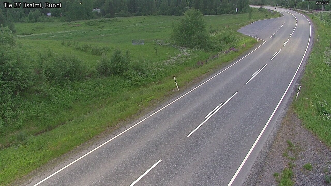 Weather Camera Image Road 27 Iisalmi, Runni, Iisalmi, Pohjois-Savo