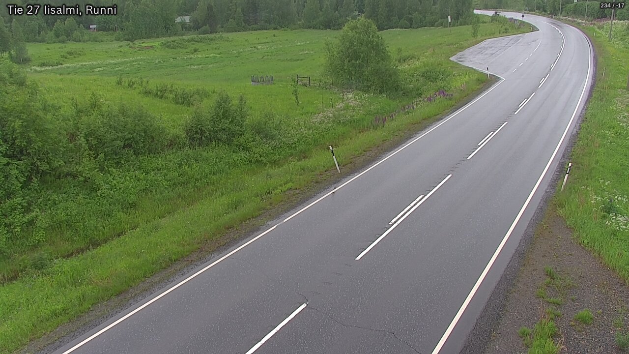 Weather Camera Image Väg 27 Idensalmi, Runni, Iisalmi, Pohjois-Savo
