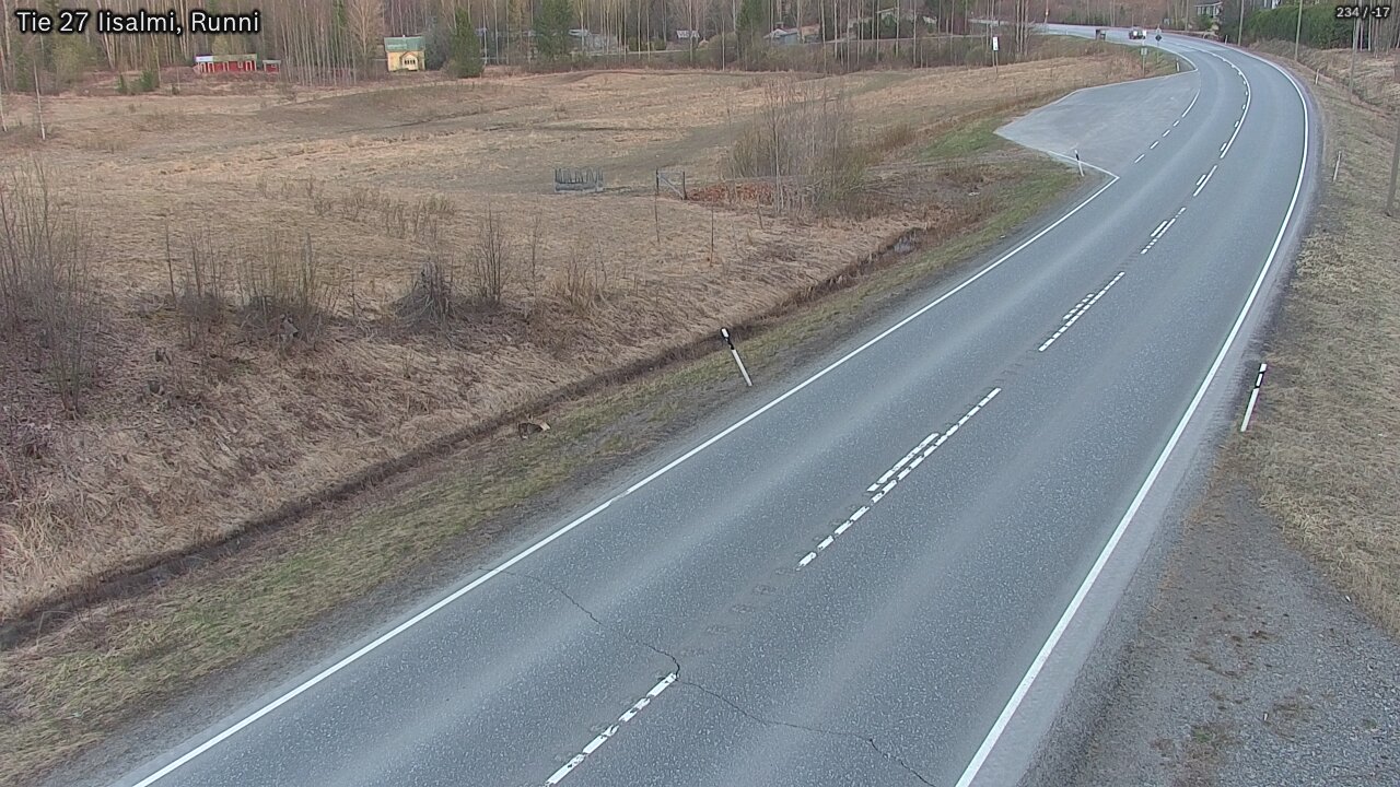 Weather Camera Image Väg 27 Idensalmi, Runni, Iisalmi, Pohjois-Savo